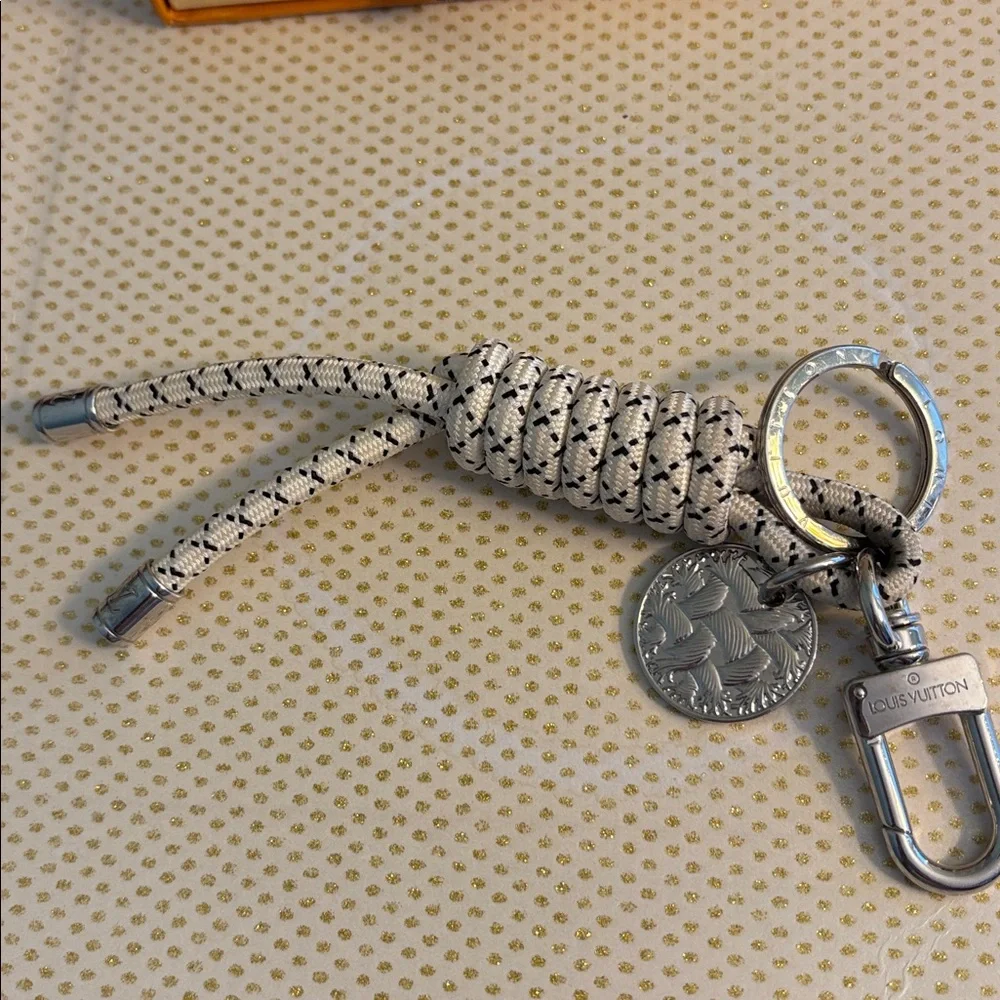 Louis Vuitton Palladium Christoper Nemeth Rope Bag Charm/Key Ring Model MP1622